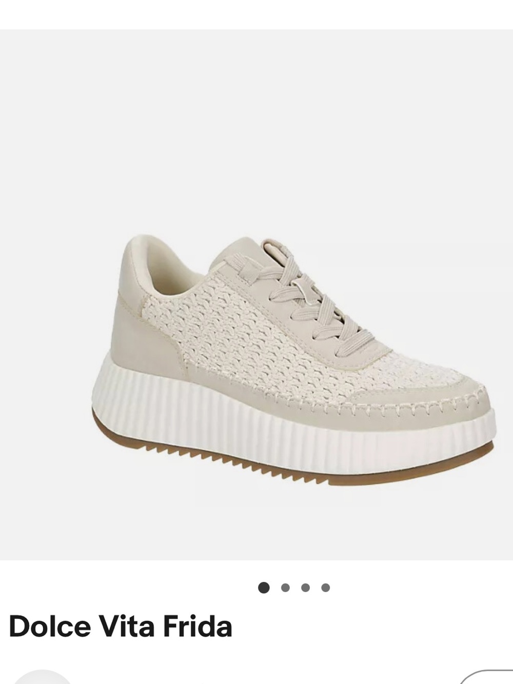 EUC 7.5 Dolce Vita Frida crochet sneaker